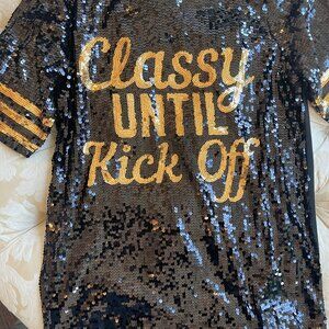NWT Classy Until Kickoff Sequin Dress